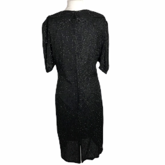 Sweelo Vintage black sequin Dress M 8-10 - Picture 4 of 8